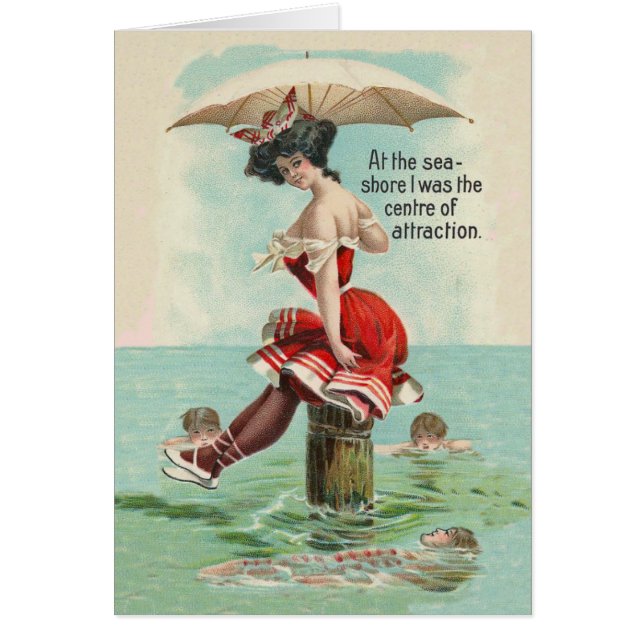 Victorian Beach Beauty Card (Front)