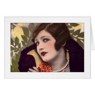 Victorian beauty in purple coat