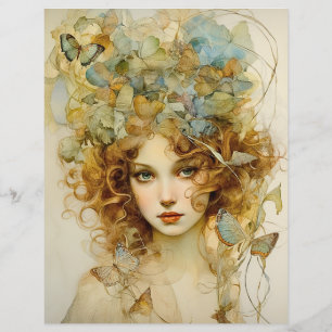 Victorian Beauty Scrapbook Paper