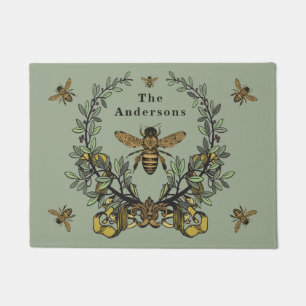 Victorian Bee Personalize Doormat