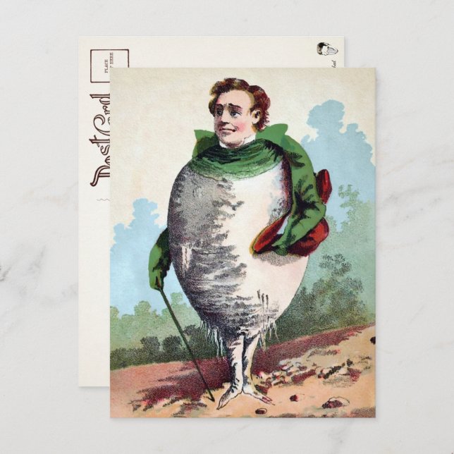 Victorian Beet Man Postcard  (Front/Back)