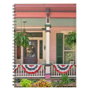 Victorian - Bevidere NJ - Pink and Patriotic Notebook