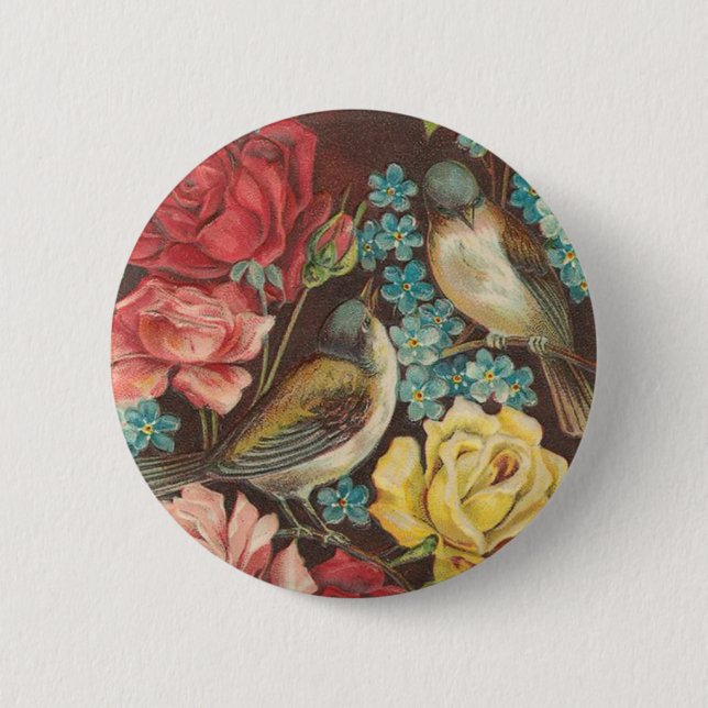 Victorian Bird Button (Front)