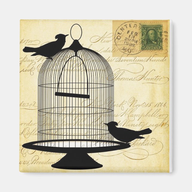 Victorian Birdcage Magnet (Front)