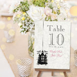 Victorian Birdcage Wedding Table Number Cards<br><div class="desc">Pink Black and Grey Damask Victorian Birdcage Wedding Table Number Cards Wedding Tabletop Signs</div>