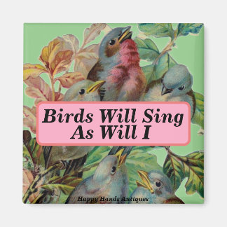 Victorian Birds Magnet