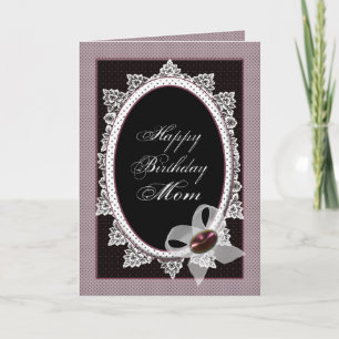 Victorian Birthday, Mum, Old Fashion Card