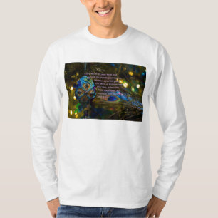Victorian Blue Bible Verse T-Shirt