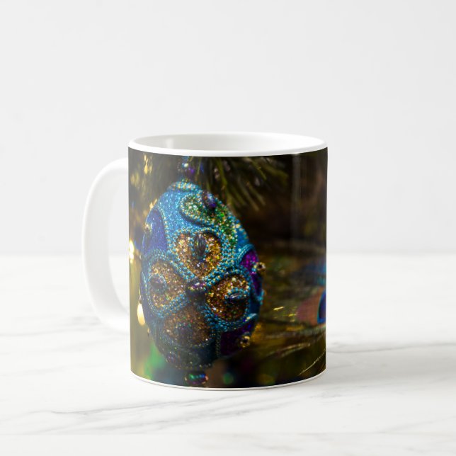 Victorian Blue Coffee Mug (Front Left)