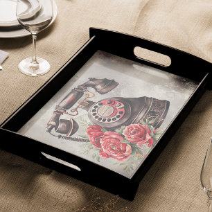 Victorian Boudoir   Antique Gold Rose Telephone Tissue Paper