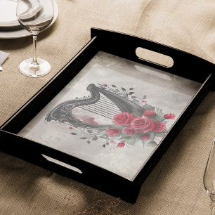 Victorian Boudoir Antique Music Celtic Lap Harp Tissue Paper