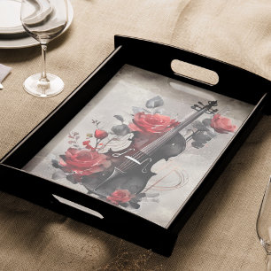 Victorian Boudoir Antique Music Violin and Roses Tissue Paper