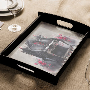 Victorian Boudoir Antique Wooden Writing Desk Tissue Paper