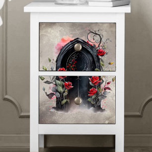 Victorian Boudoir Secret Rose Archway Entry Door Tissue Paper