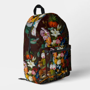 Victorian Bouquet, 1850-1855 by Severin Roesen Printed Backpack