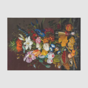 Victorian Bouquet, 1850-1855 by Severin Roesen Tissue Paper