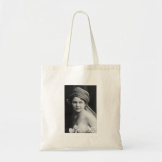 Victorian Bride in black and white Tote Bag