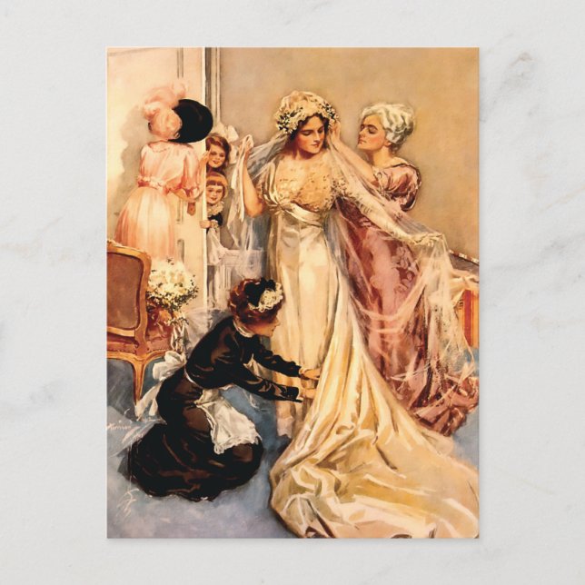 Victorian Bride To Be Postcard (Front)