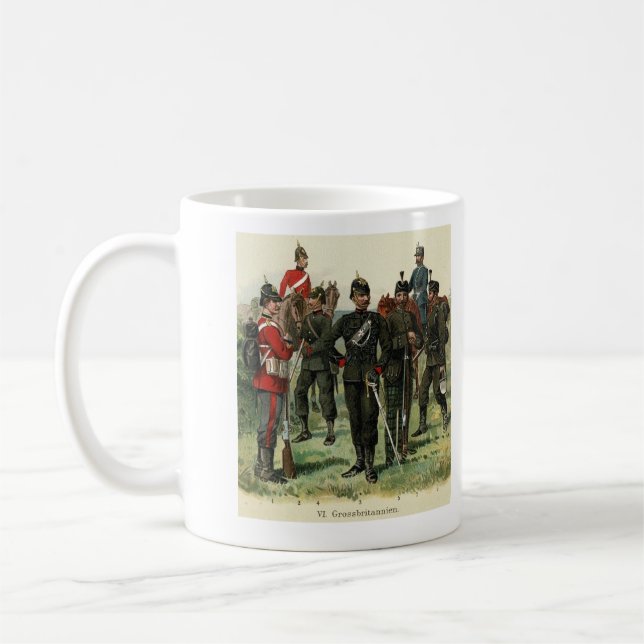 Victorian British uniforms  Coffee Mug (Left)