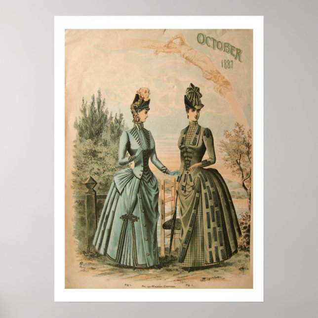 Victorian Bustle Dress Poster (Front)