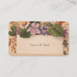 Victorian Calling Card - Floral