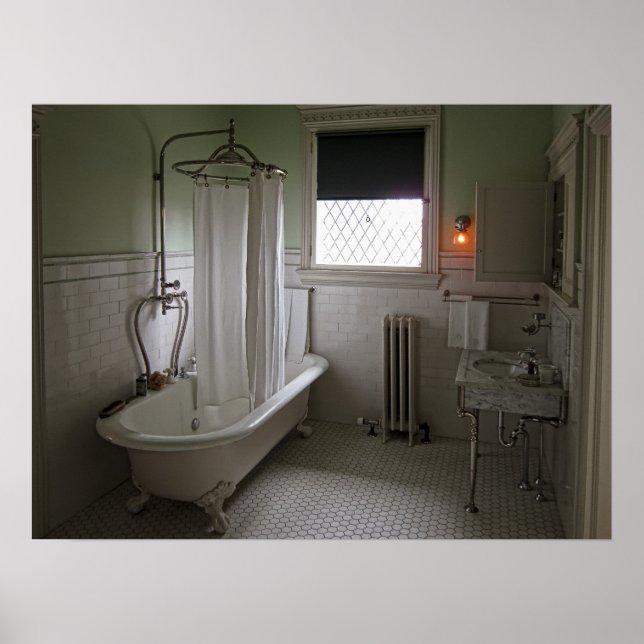 Victorian Campbell House Bathroom Poster (Front)