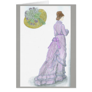 Victorian card —love, poem