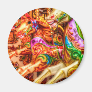 Victorian Carousel Horses Magnet