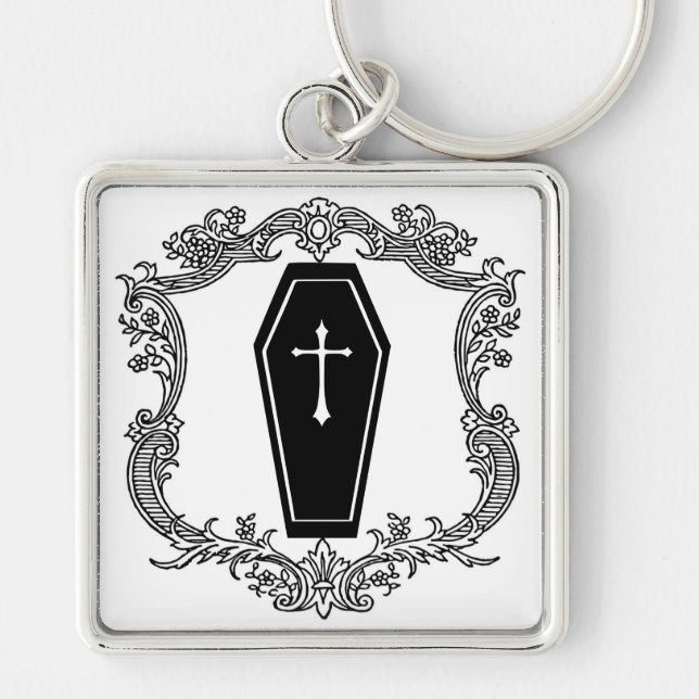 Victorian Casket Keychain (Front)