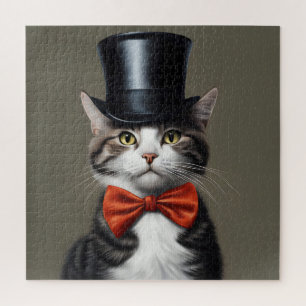 Victorian Cat Jigsaw Puzzle