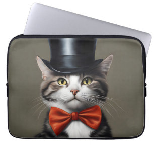 Victorian Cat Laptop Sleeve