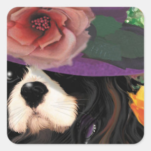 Victorian Cavalier King Charles Sticker 