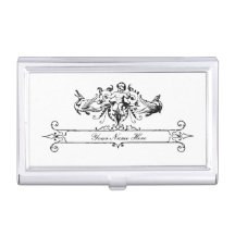 Victorian Cherub Calling Card Case