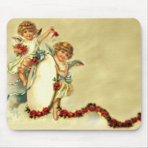 Victorian Cherubs Mouse Pad