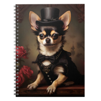 Victorian Chihuahua Vintage Portrait Notebook