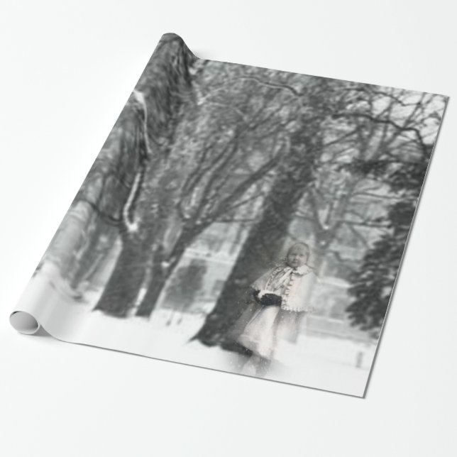 Victorian Child Wrapping Paper (Unrolled)