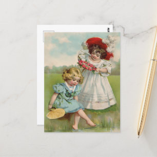 Victorian Children Postcard