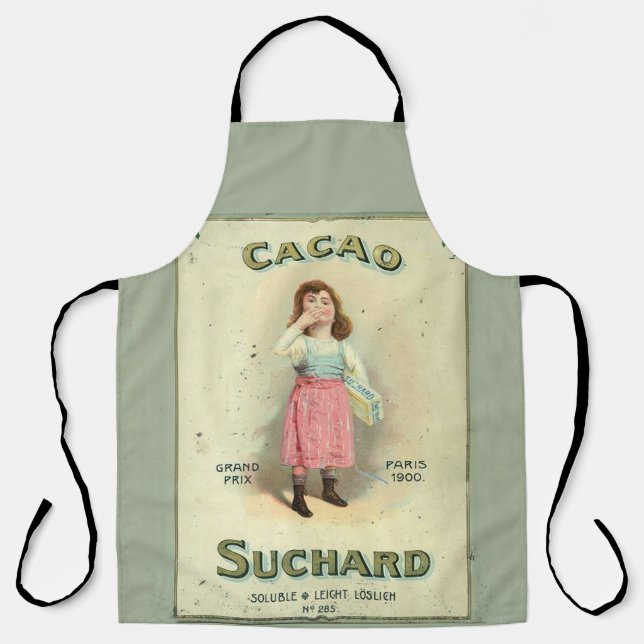 Victorian Chocolate Kiss Girl Sugar Apron (Front)