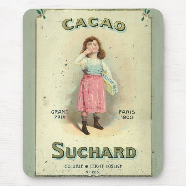 Victorian Chocolate Kiss Girl Sugar Mouse Pad (Front)