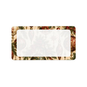 Victorian Christmas Address Labels 5 – Ornaments