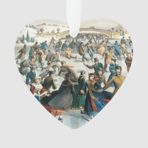 Victorian Christmas Central Park Currier & Ives Ornament