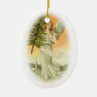 Victorian Christmas Ceramic Tree Decoration