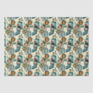Victorian Christmas Children Tissue Paper