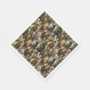 Victorian Christmas Elegance Napkin