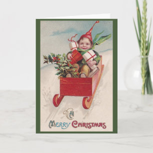 Victorian Christmas Greeting Card
