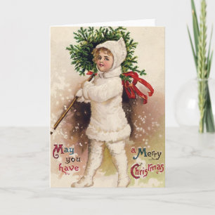 Victorian Christmas Greeting Card