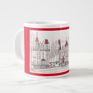 Victorian Christmas Houses Jumbo mug
