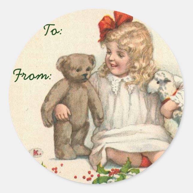 Victorian Christmas Name Tags (Front)