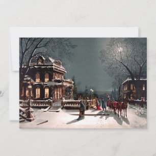 Victorian Christmas Party Invitation