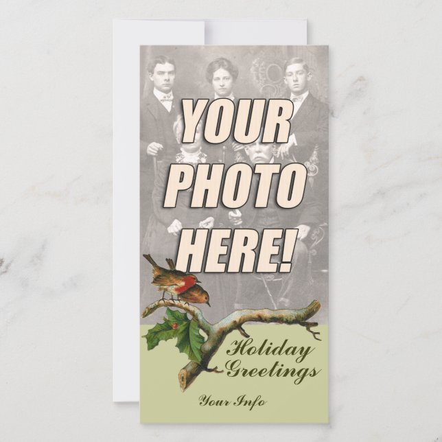 Victorian Christmas Photo Cards (Front)